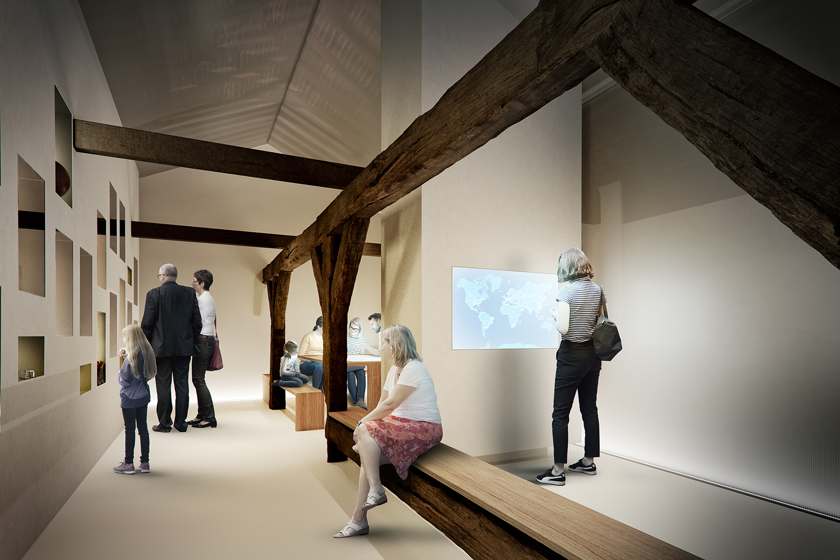 3D-Architekturvisualisierung: Heimatverein Alte Vogtei 