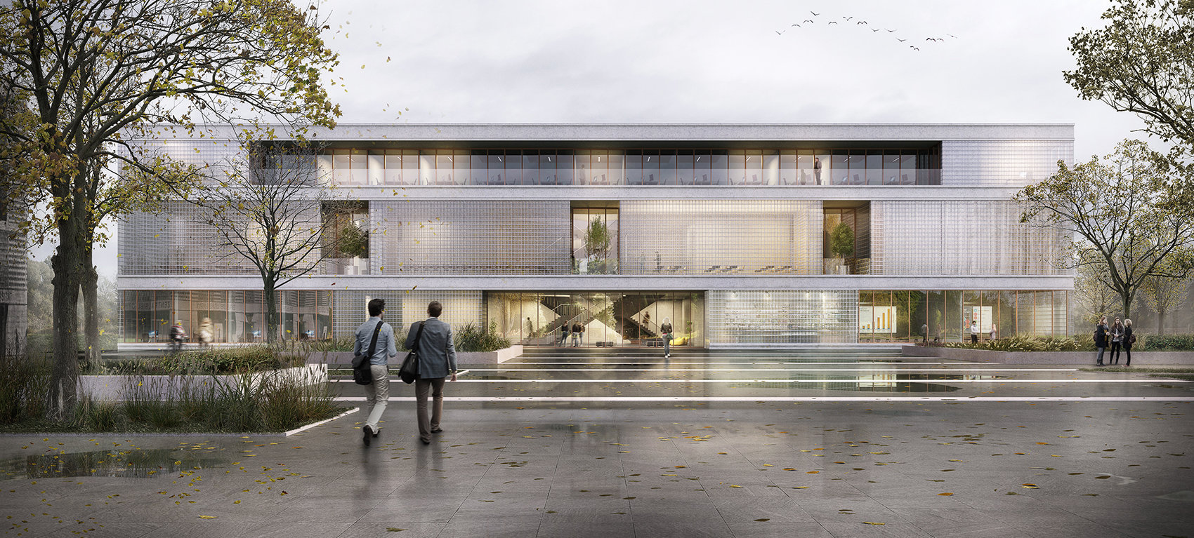 3D-Architekturvisualisierung: Seminargebäude JLU Universität