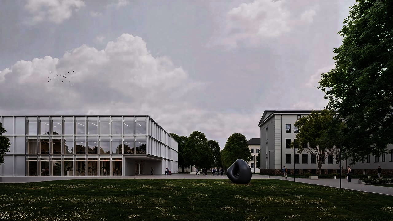 loomn | Subtile KI-Animation eines Architekturentwurfs mit Kameraflug